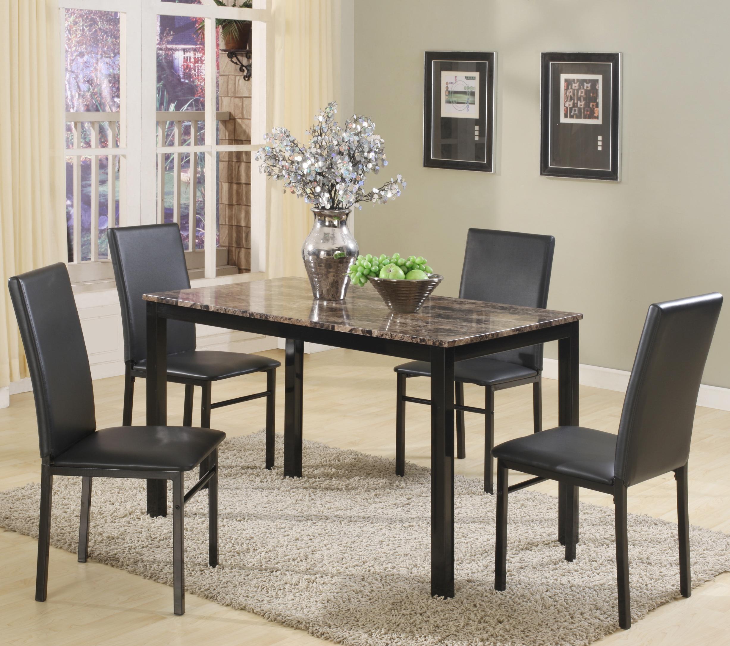 Crown mark blake 5 piece dining set store